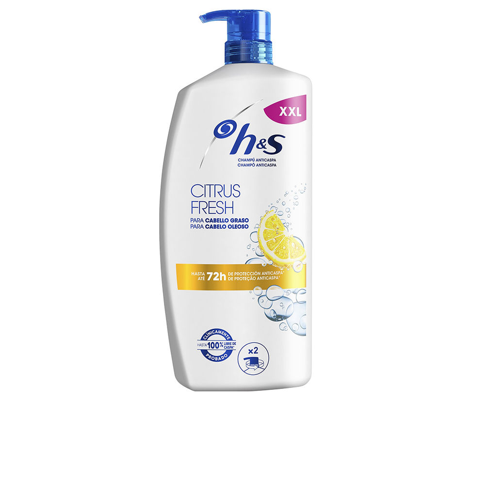 Head & Shoulders H&Amp;S Citrus Fresh Anti-Dandruff Shampoo For Oily Hair, 1000 Ml Dispenser