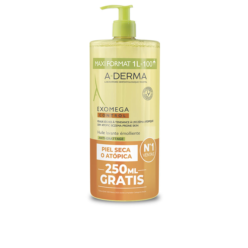 A-Derma Exomega Control Emollient Shower Oil 1000 Ml