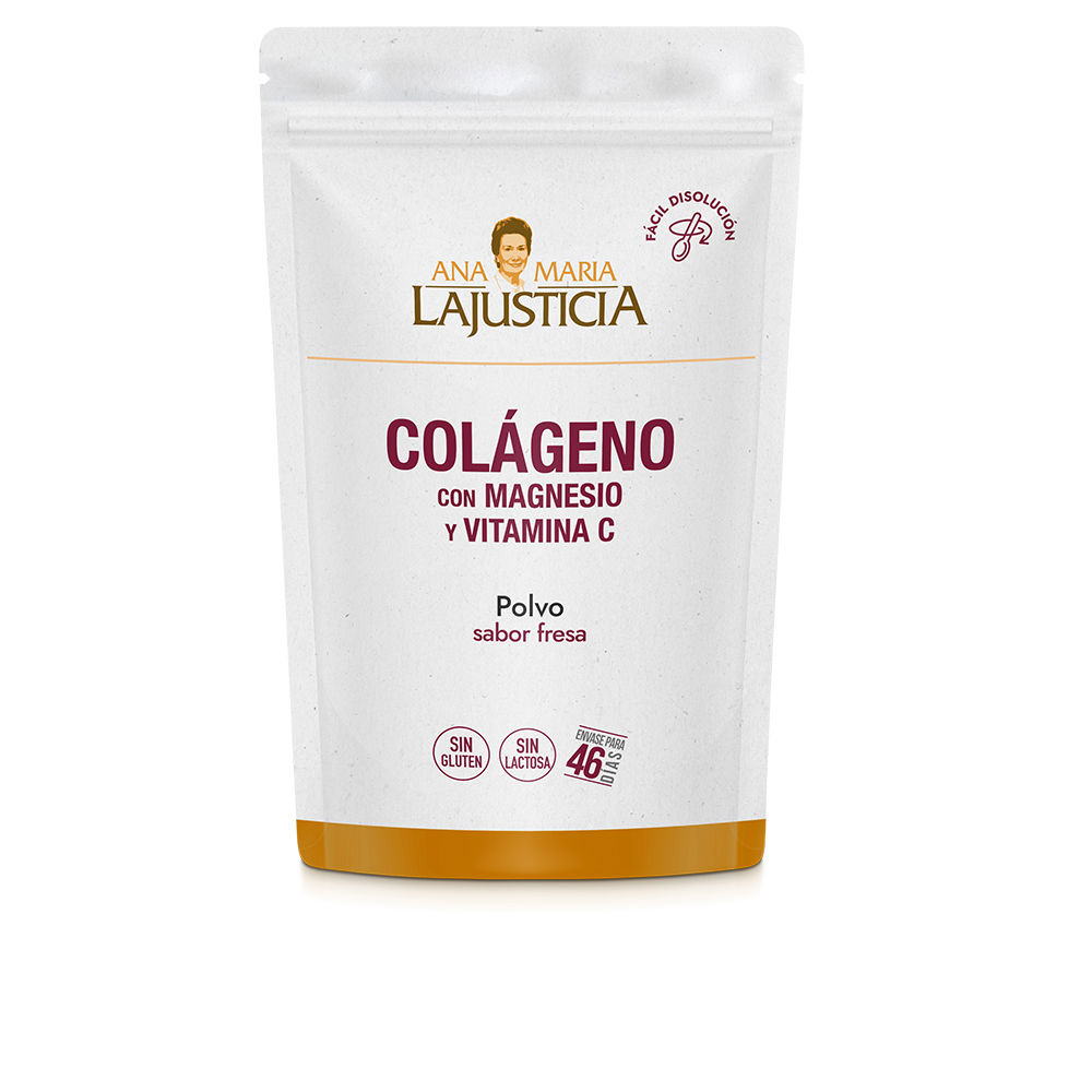Ana Maria Lajusticia Collagen With Magnesium + Vitamin C Powder #Strawberry 350 Gr