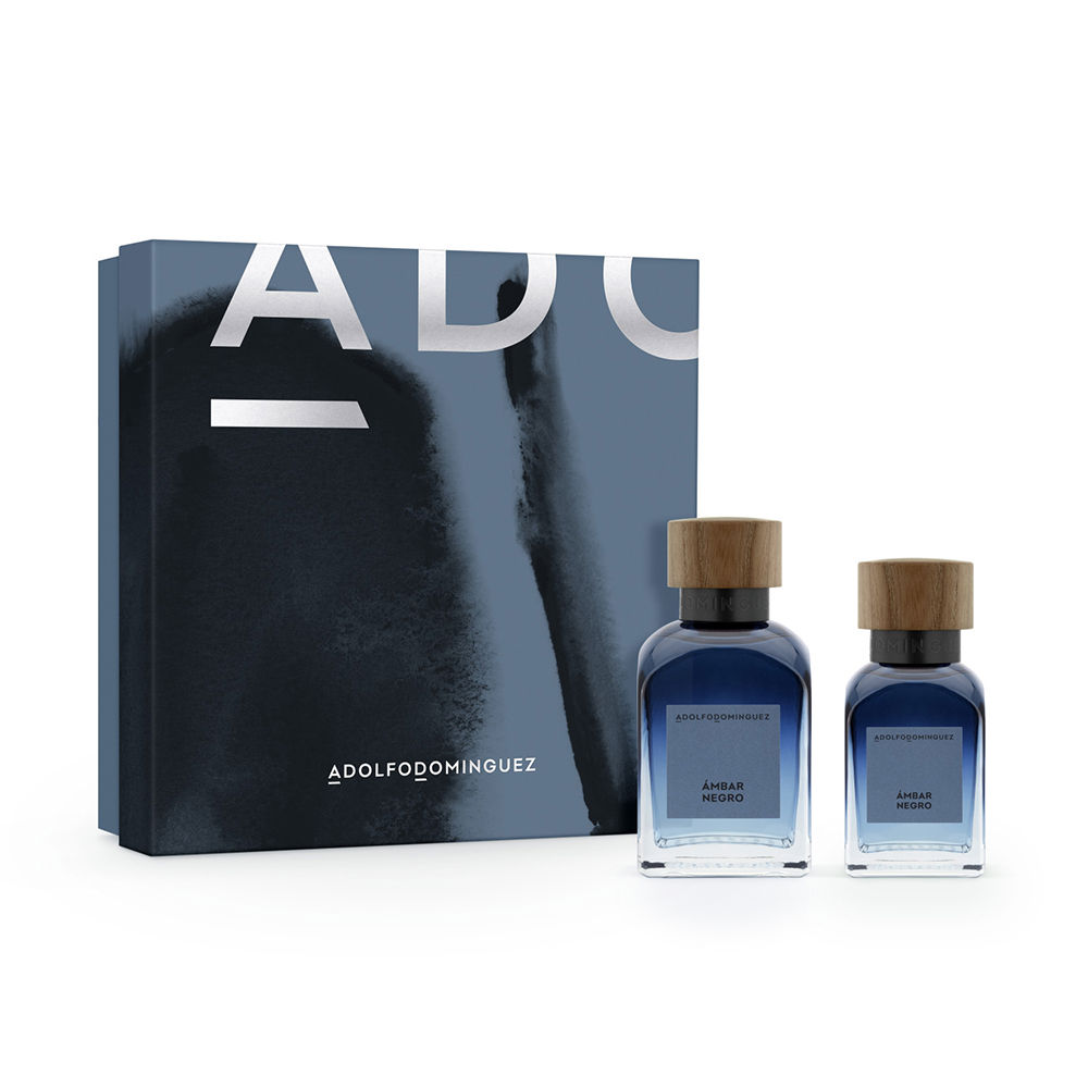 Adolfo Dominguez Black Amber Case 2 Pcs