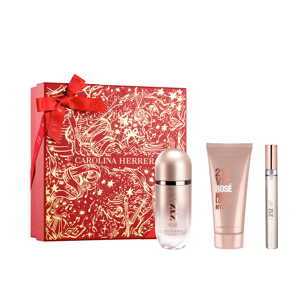Carolina Herrera 212 Vip Rosé Set Of 3 Pcs