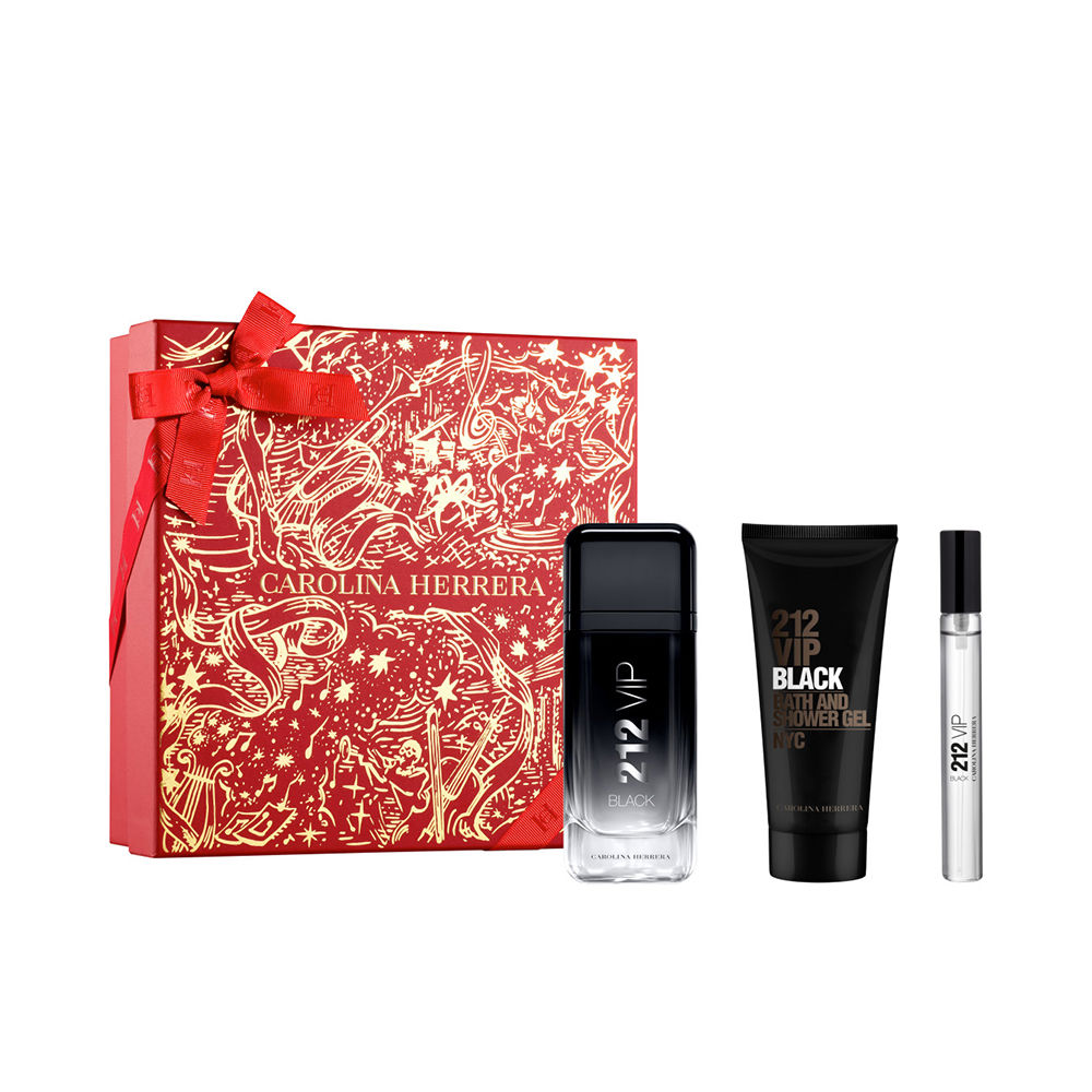 Carolina Herrera 212 Vip Black Case 3 Pcs