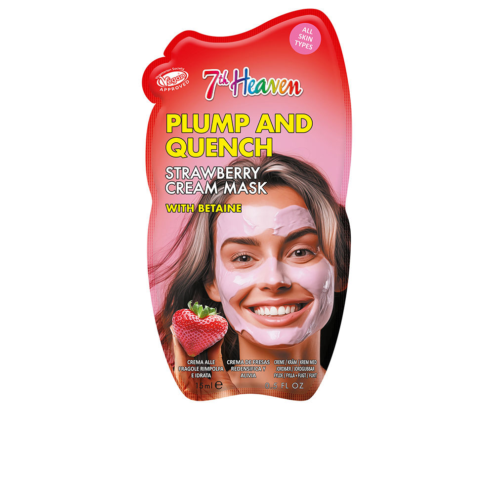 7th Heaven Plump And Quench Strawberry Cream Mask 15 Gr