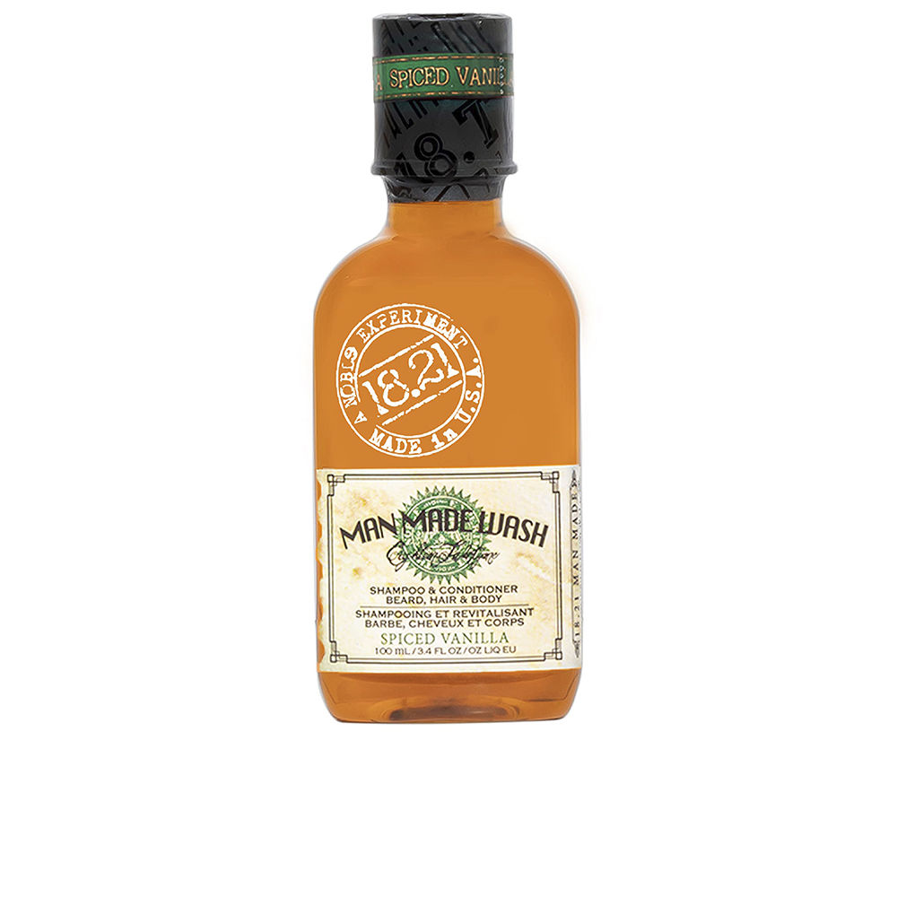 18.21 Man Made Man Made Wash 3 In 1 Shampoo Gel Spiced Vanilla 100 Ml