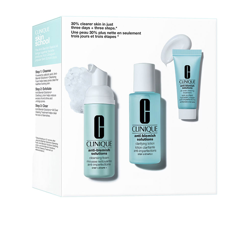 Clinique Anti-Blemish Solutions 3-Step Skin Care System Case 3 Pcs