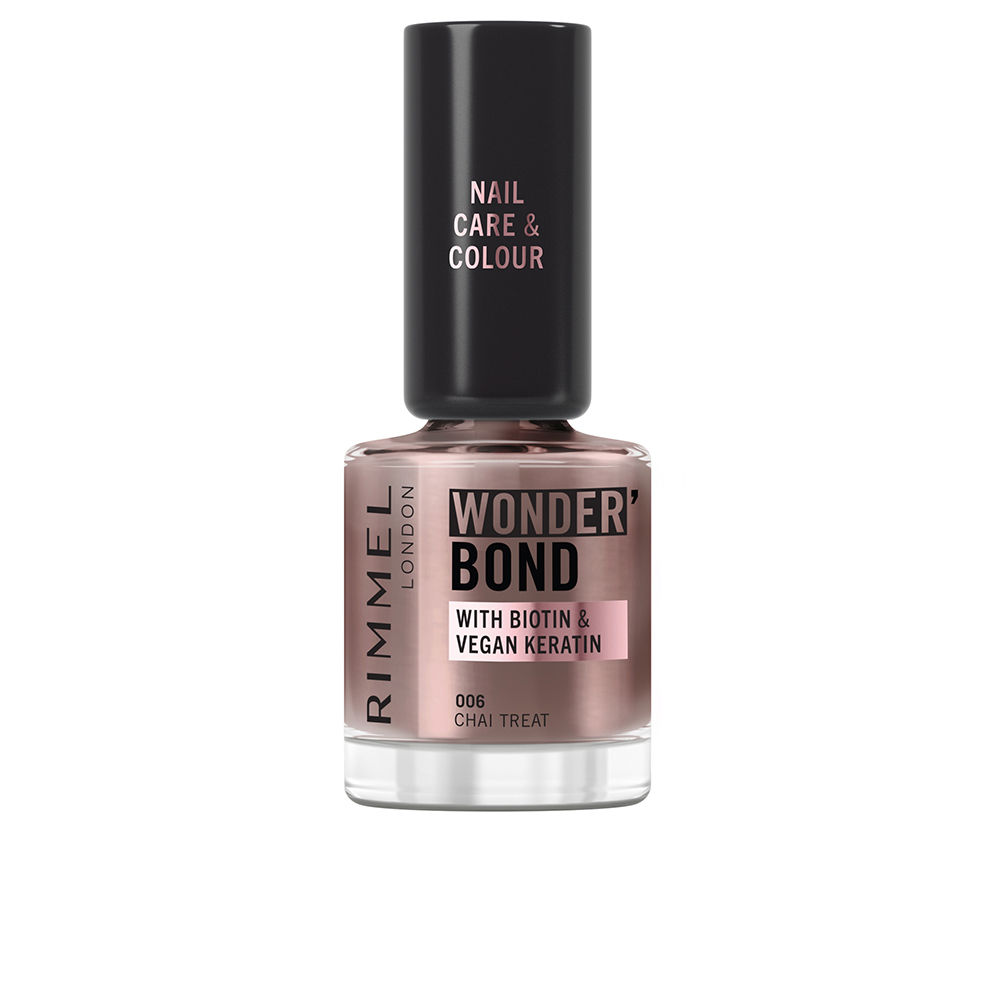 Rimmel London Wonder'Bond Nail Polish #006-Chai Treat 8 Ml