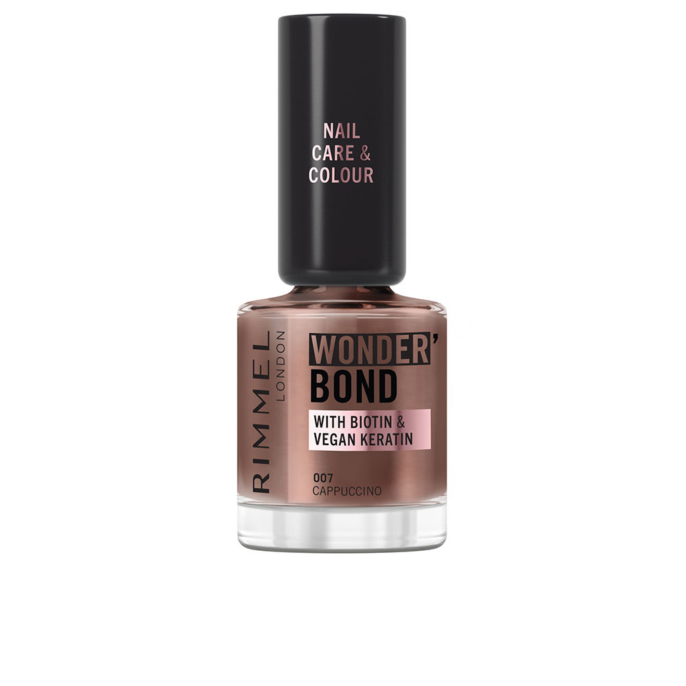 Rimmel London Wonder'Bond Nail Polish #007-Cappuccino 8 Ml