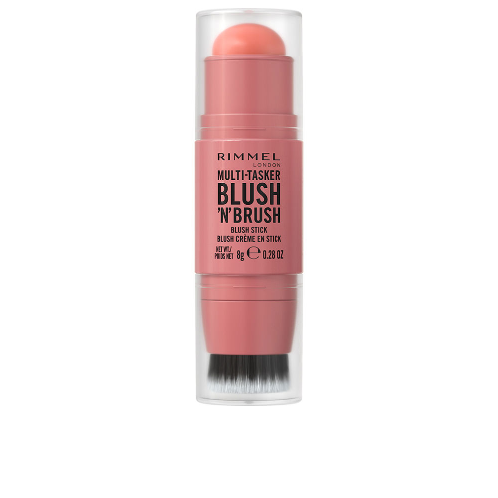 Rimmel London Multi-Tasker Blush 'N' Brush Stick #100-Cotton Candy 8 Gr