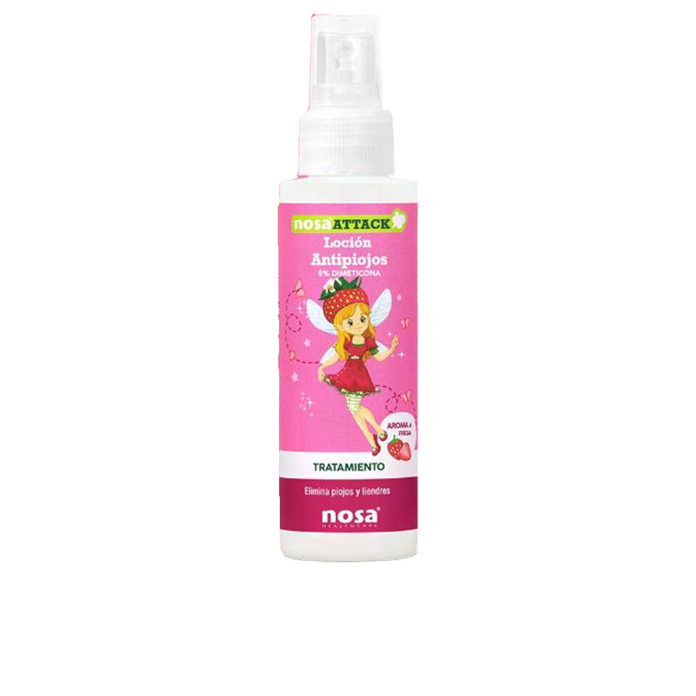 Nosa Attack Anti-Lice Lotion Dimethicone Strawberry 100 Ml