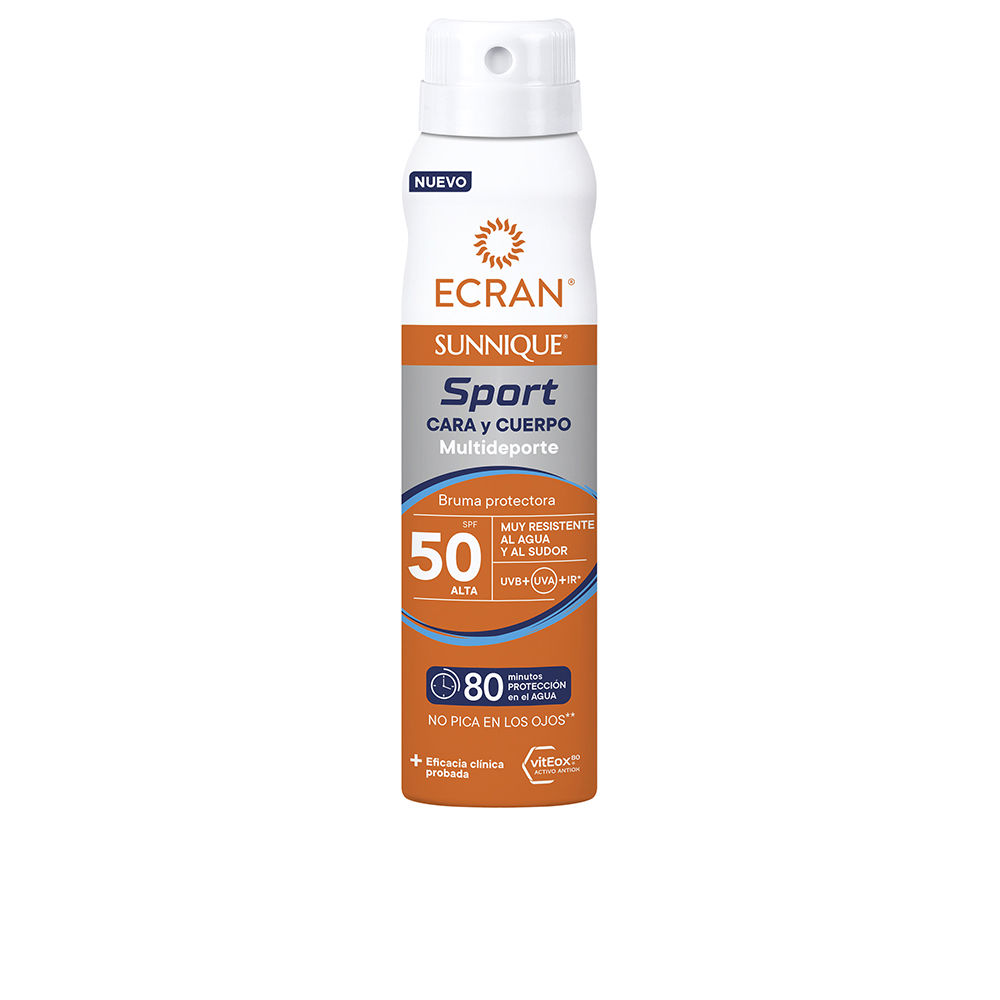 Ecran Sunnique Sport Face And Body Mist 75 Ml