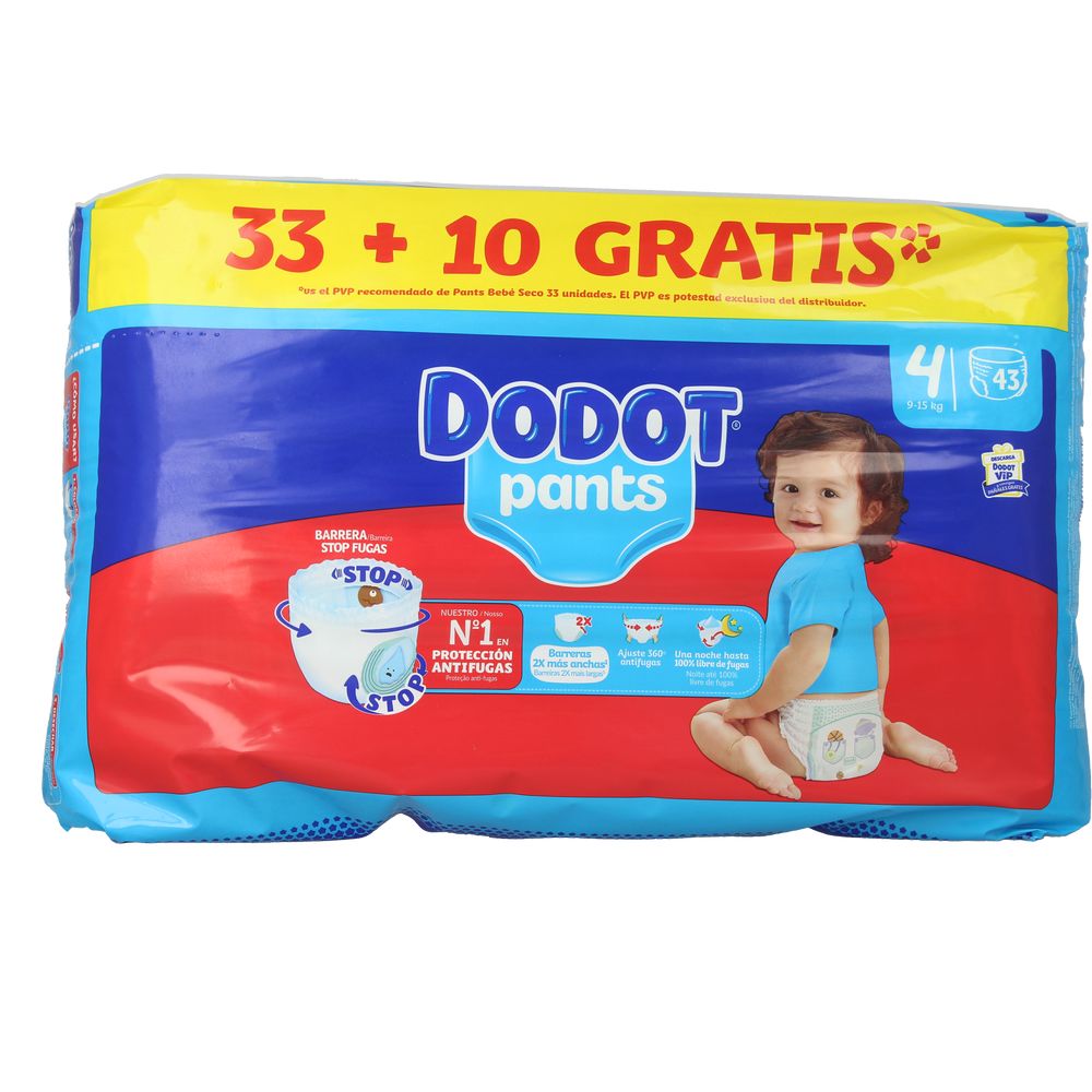 Dodot Pants Diaper-Panties Size 4 9-15 Kg 43 U
