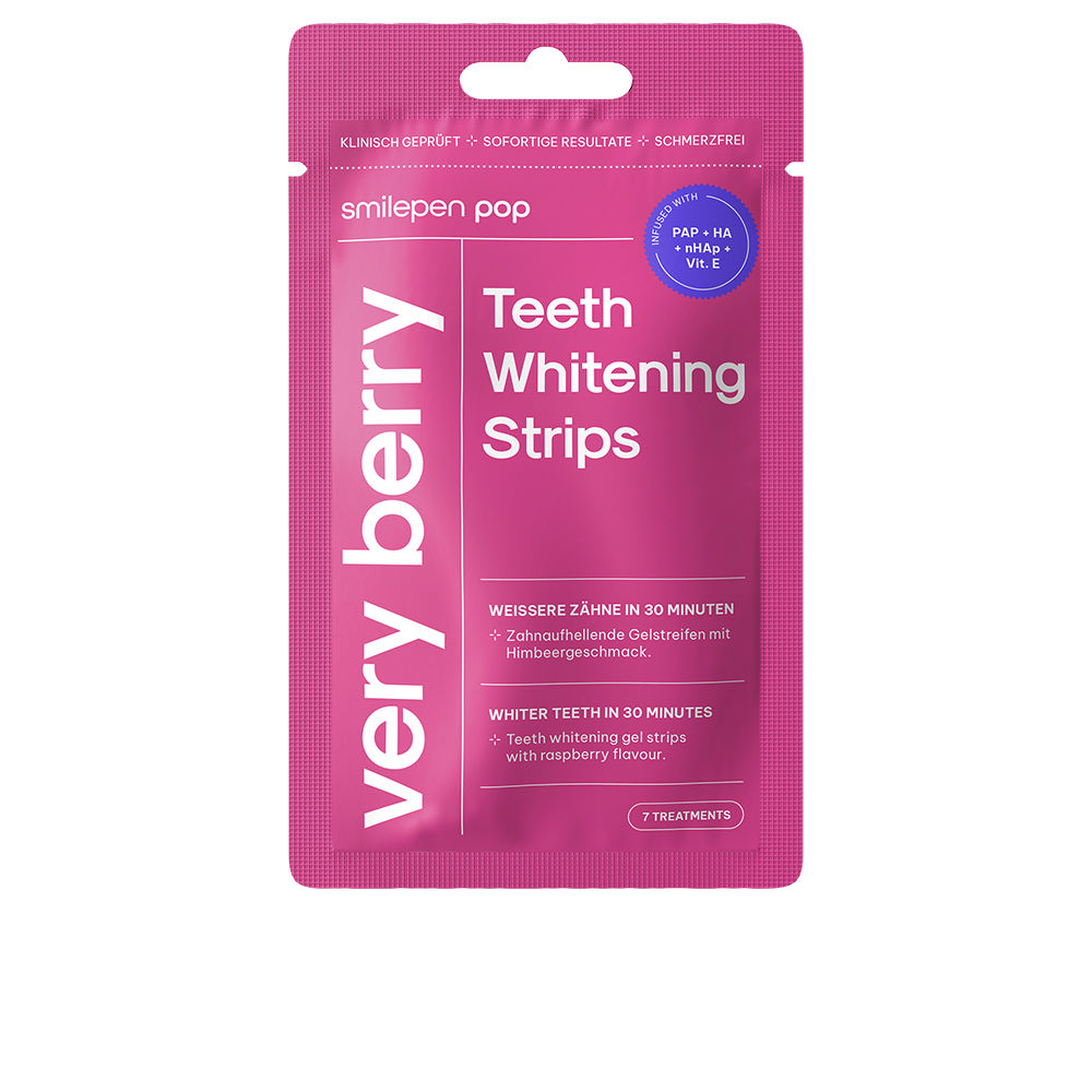 Pop. Strawberry Flavored Whitening Strips 7 Units