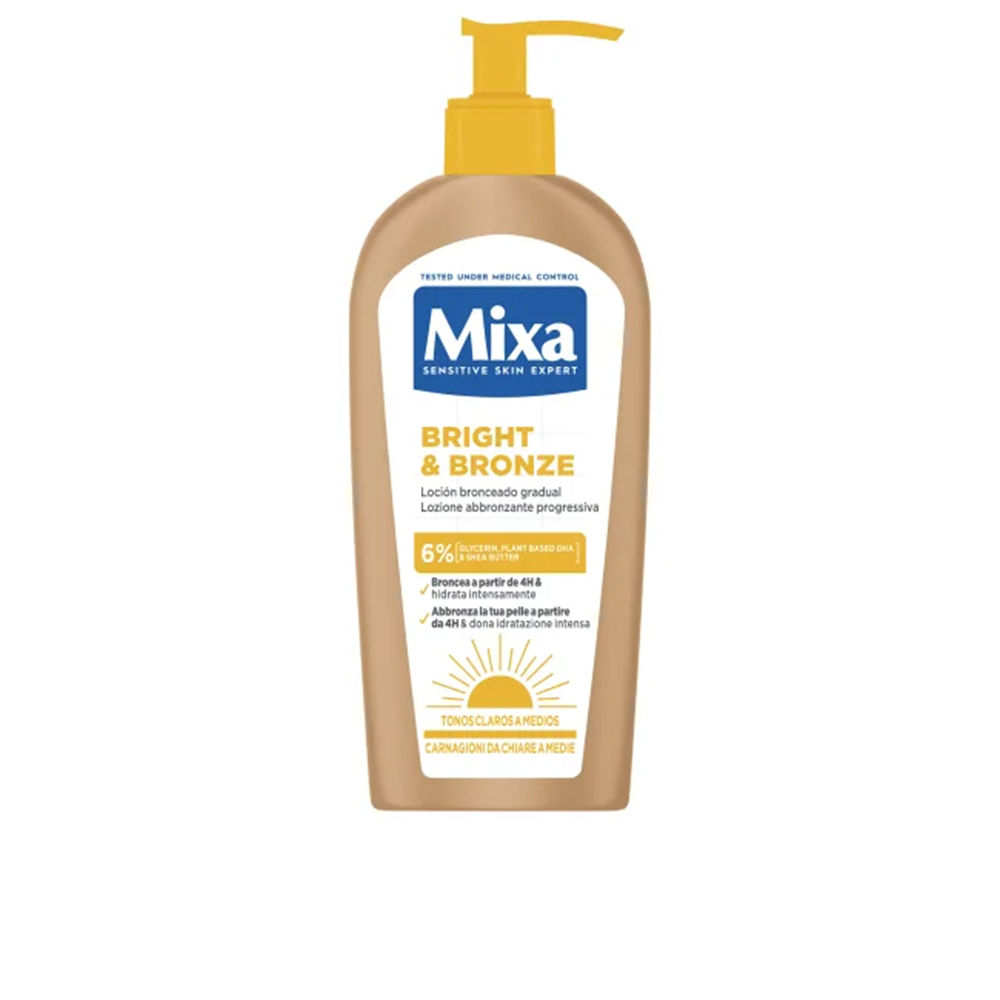 Mixa Bright &Amp; Bronze Gradual Tanning Lotion 250 Ml