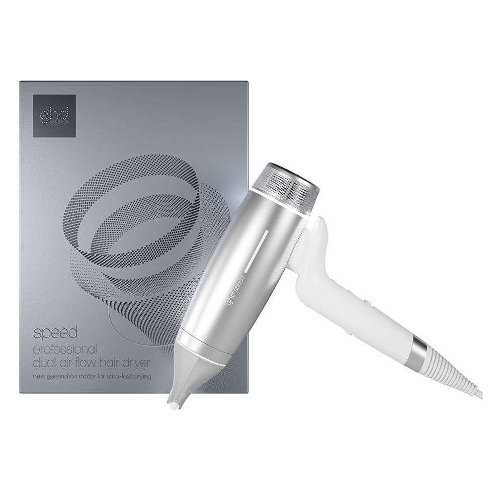Ghd Speed Professional Ionic Hair Dryer #White Silver 1 Unit