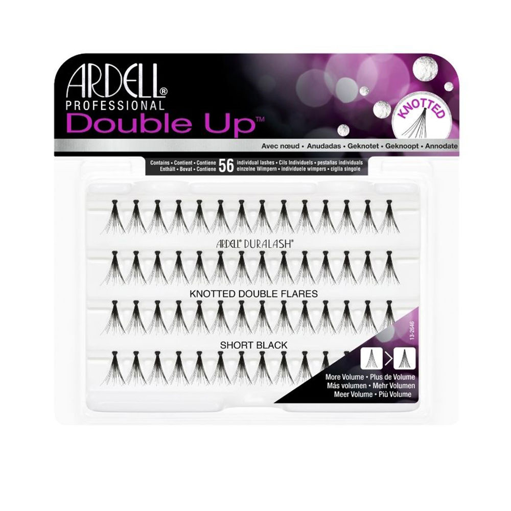Ardell Individuals Double Up Knotted Double Flares #Short Black 56 U