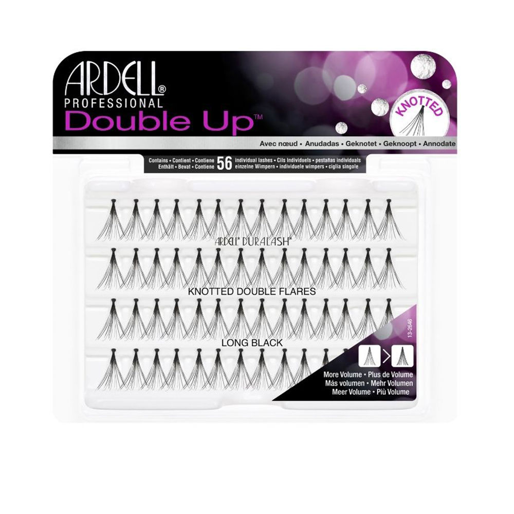 Ardell Individuals Double Up Knotted Double Flares #Long Black 56 U