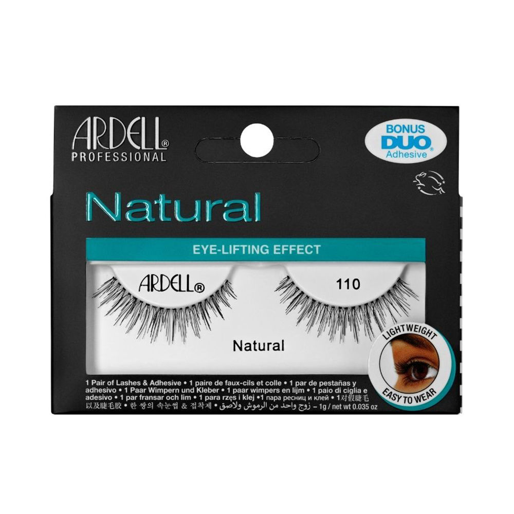 Ardell Natural Eyelashes #110 Black 1 Unit
