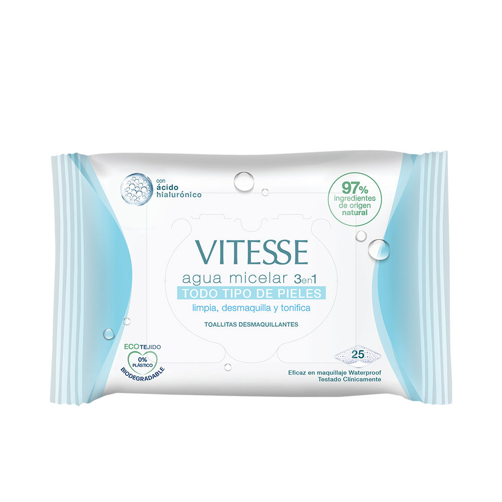 Vitesse Micellar Water Wipes 3 In 1 For All Skin Types 25 Units