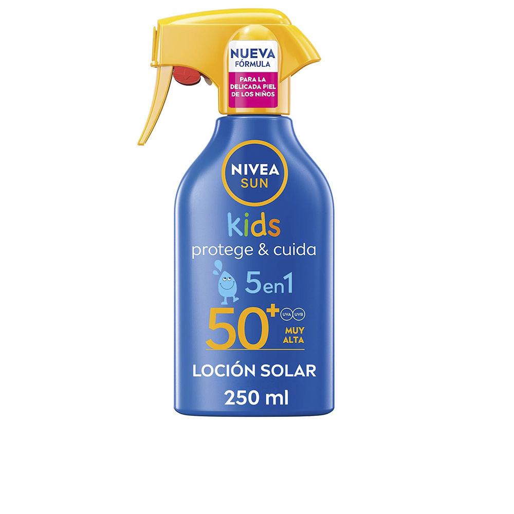 Nivea Sun Kids Protects &Amp; Cares Sun Lotion Spray Spf50+ 250 Ml