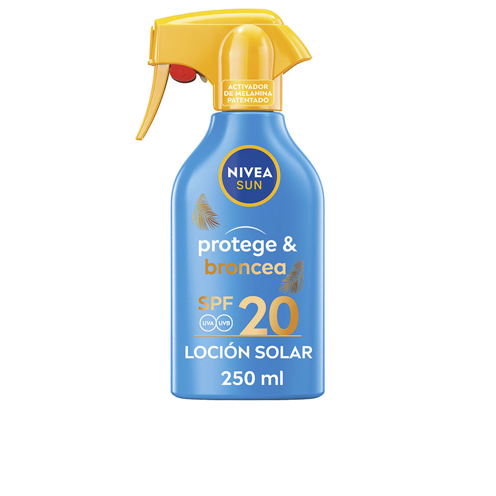 Nivea Sun Protects &Amp; Bronze Sun Lotion Spray Spf20 250 Ml