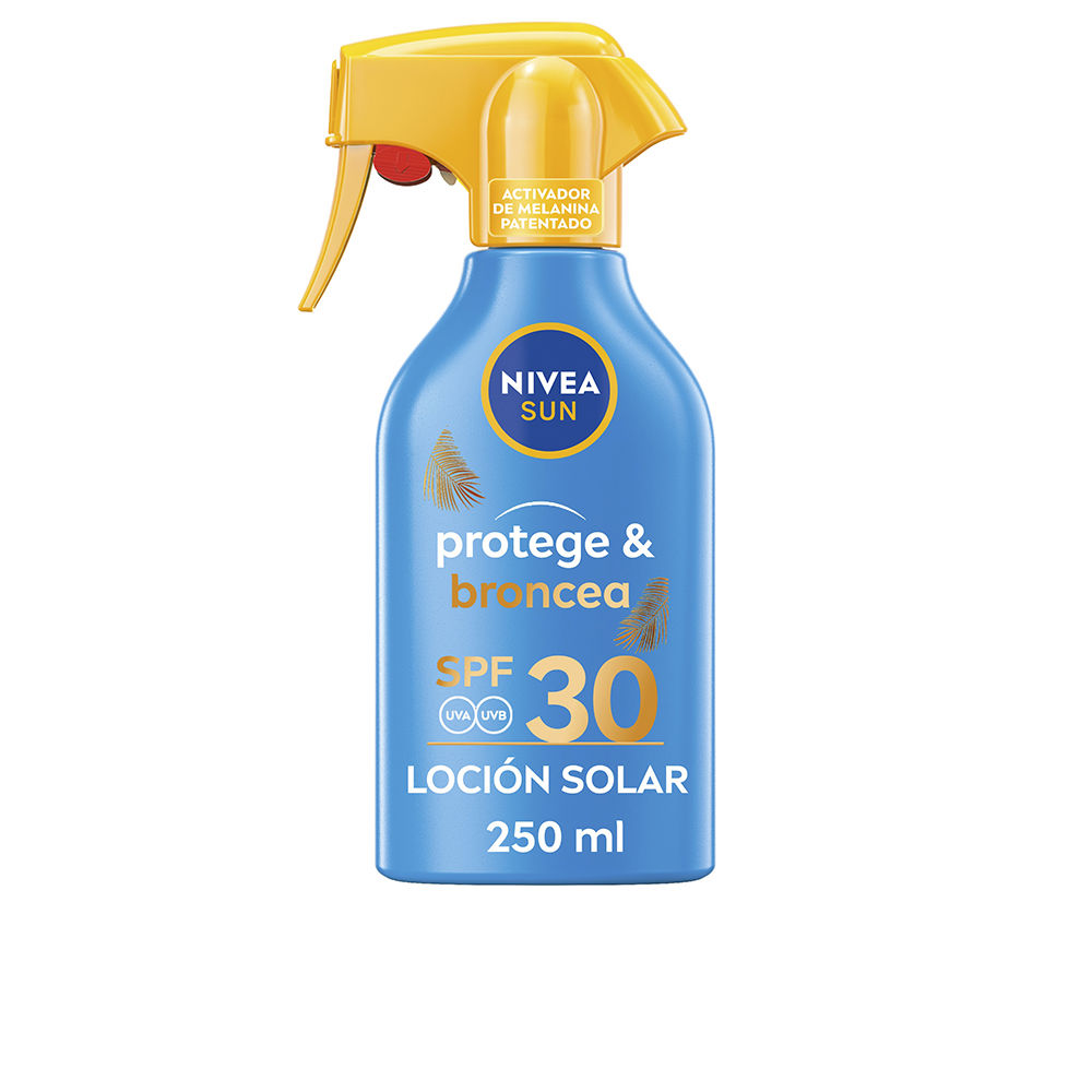 Nivea Sun Protects &Amp; Bronze Sun Lotion Spray Spf30 250 Ml