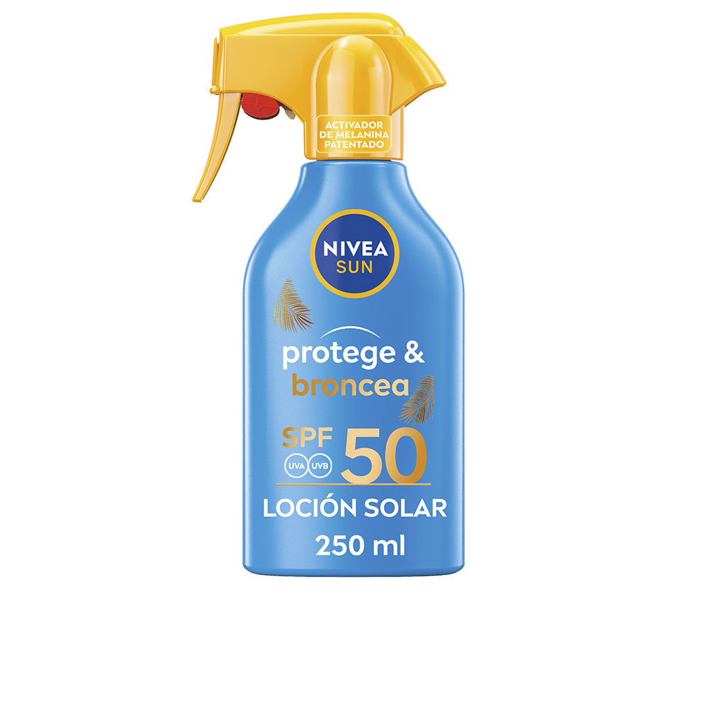 Nivea Sun Protects &Amp; Bronze Sun Lotion Spray Spf50 250 Ml