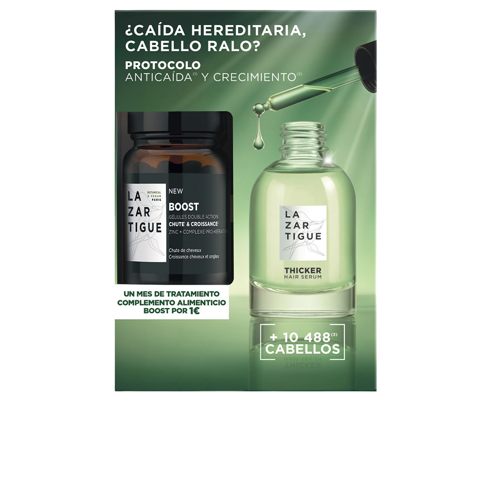 Lazartigue Thicker Anti-Hair Loss And Growth Protocol 2-Piece Case
