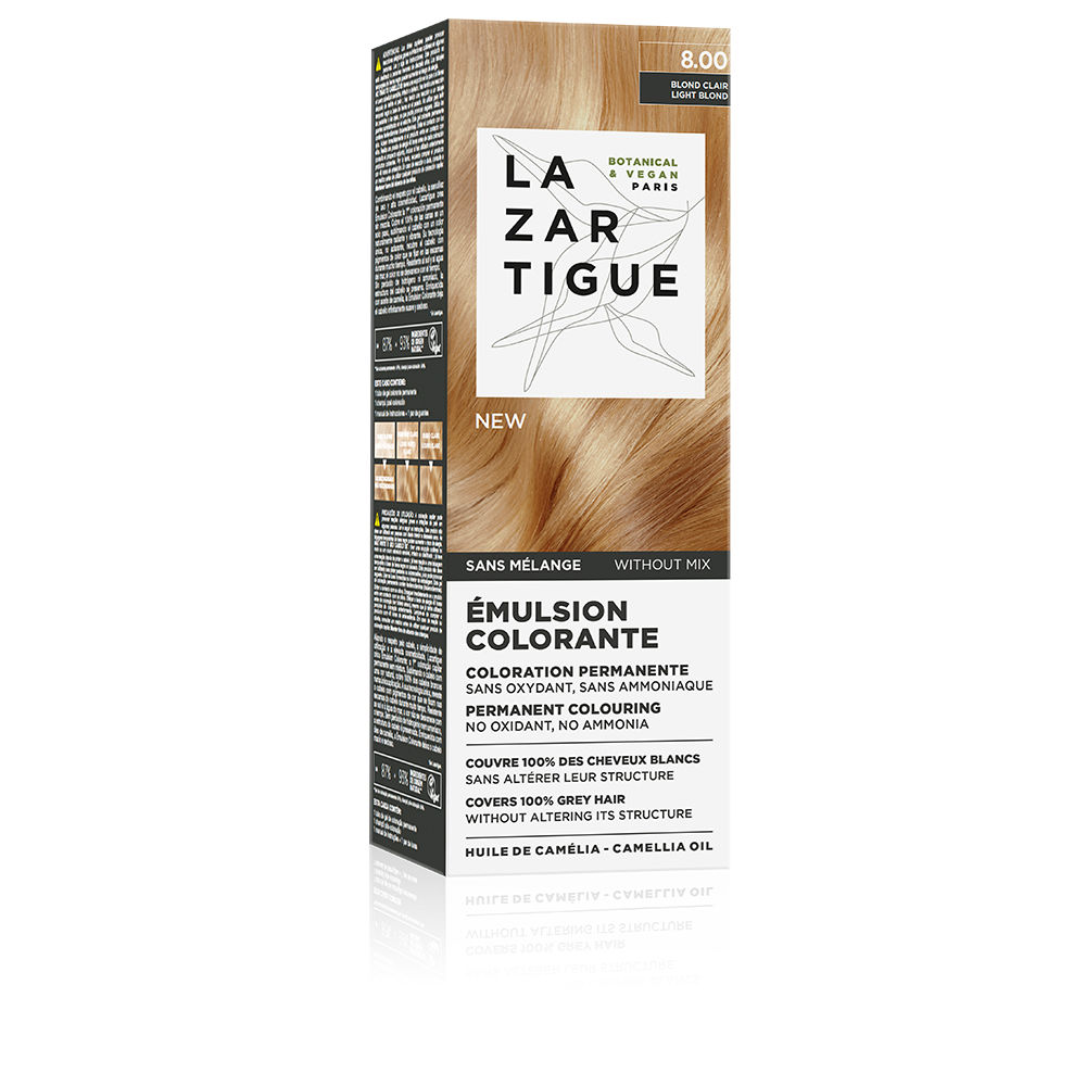 Lazartigue Coloring Emulsion Permanent Coloring Without Mixing Without Rinsing #8.00 1 U