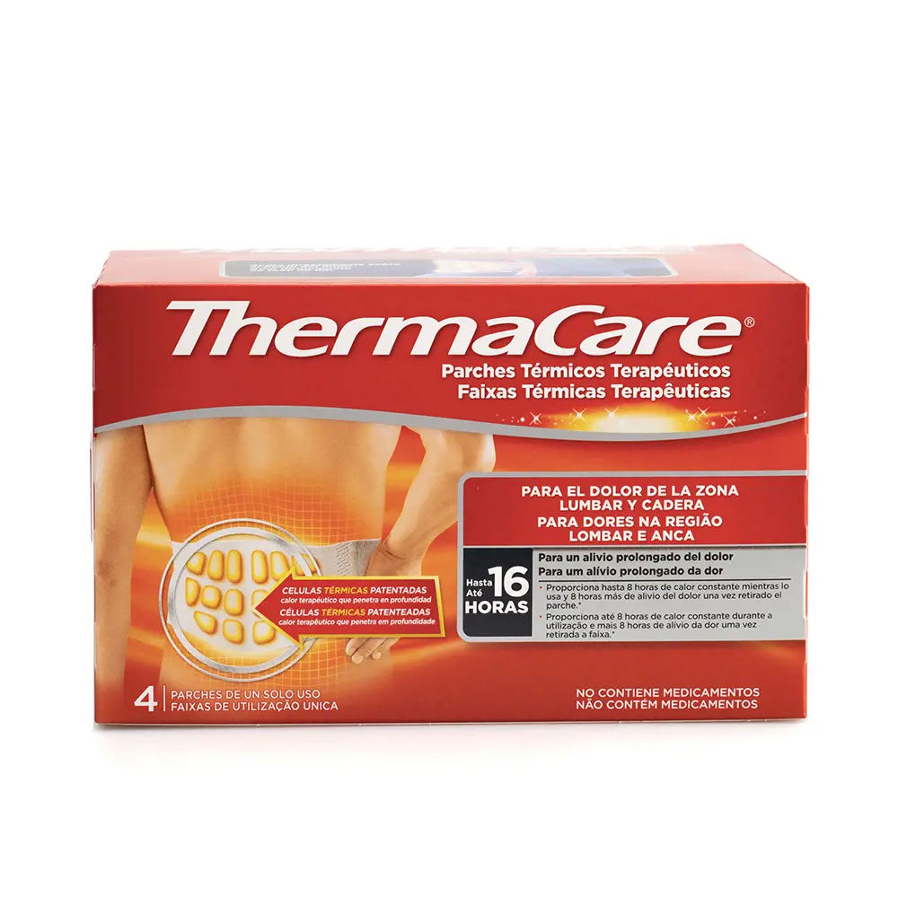 Thermacare Lumbar Hip Heat Patches 4 Units