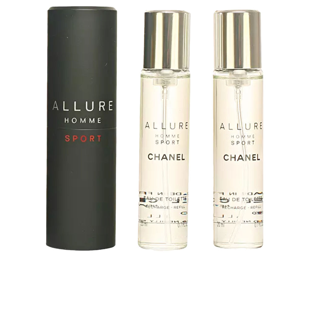 Chanel Allure Homme Sport Travel Spray And Two Refills 3 X 20 Ml