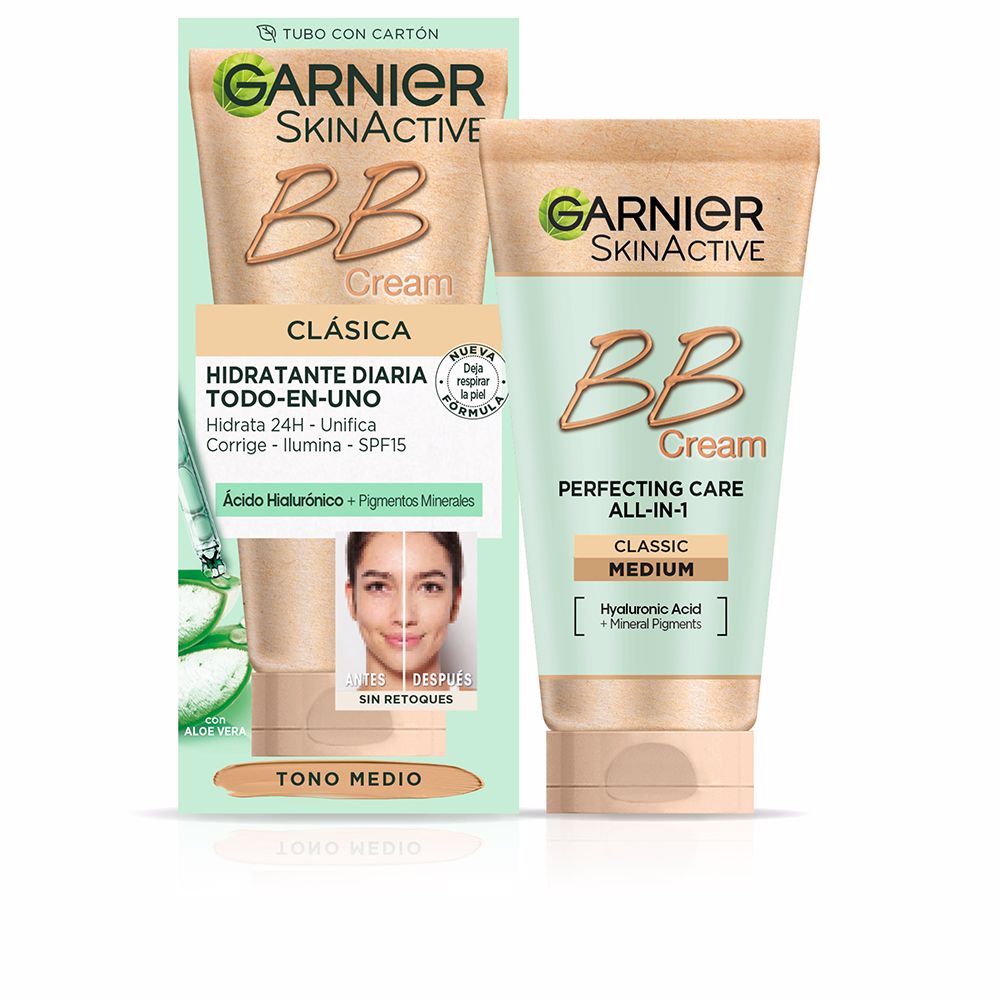 Garnier Skinactive Bb Cream Classic Daily Moisturizer #Medium Tone 50 Ml