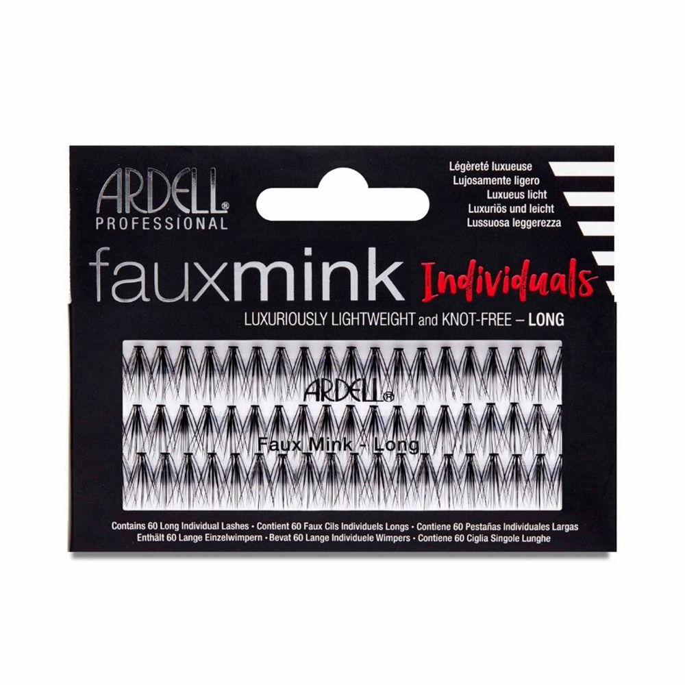 Ardell Faux Mink Pestañas Individuales Negras #Long 1 U