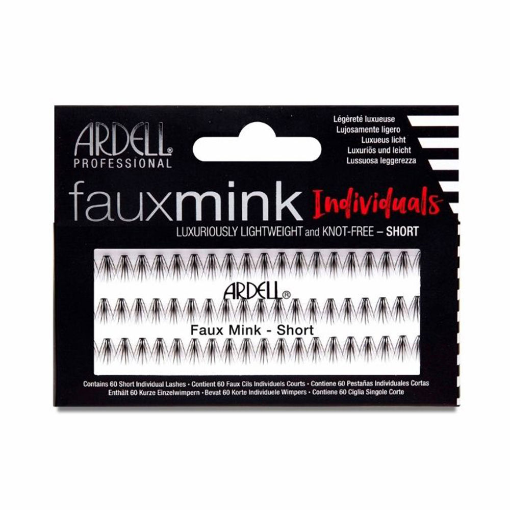 Ardell Faux Mink Pestañas Individuales Negras #Short 1 U
