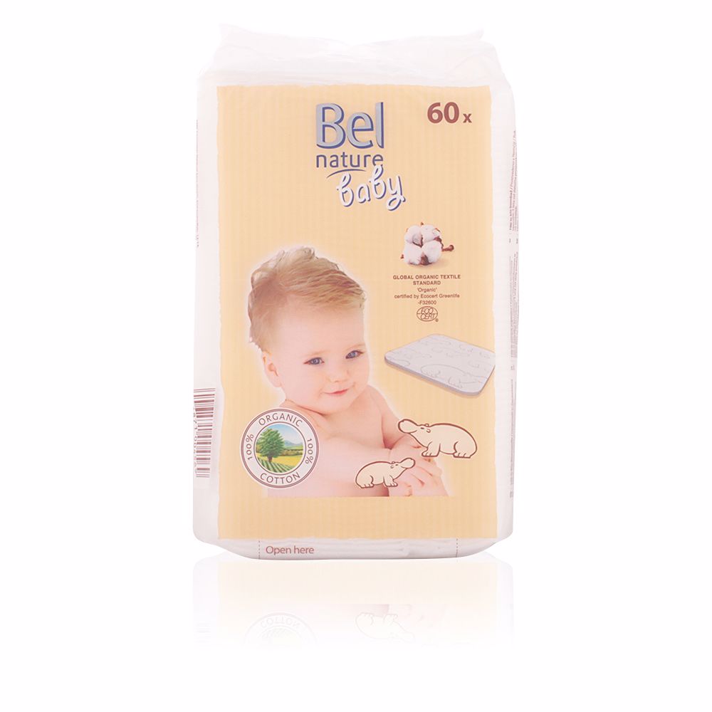 Bel Nature Ecocert Maxi Discos Bebé Algodón 100% Orgánico 60 Pz
