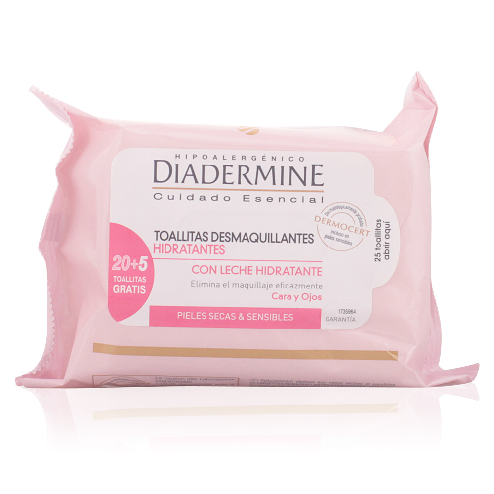 Diadermine Make-Up Remover Wipes Moisturizing Dry-Sensitive Skin 25 U