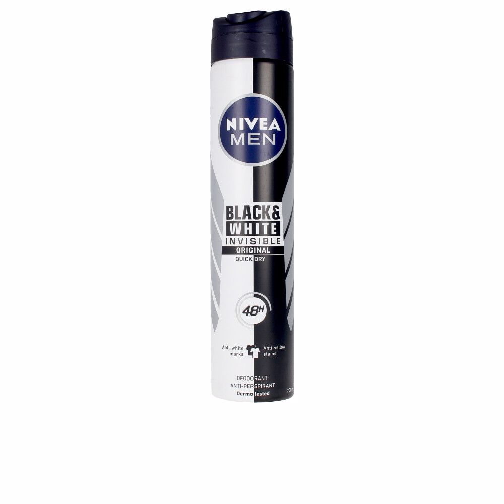 Nivea Men Black & White Invisible Deodorant Spray 200 Ml