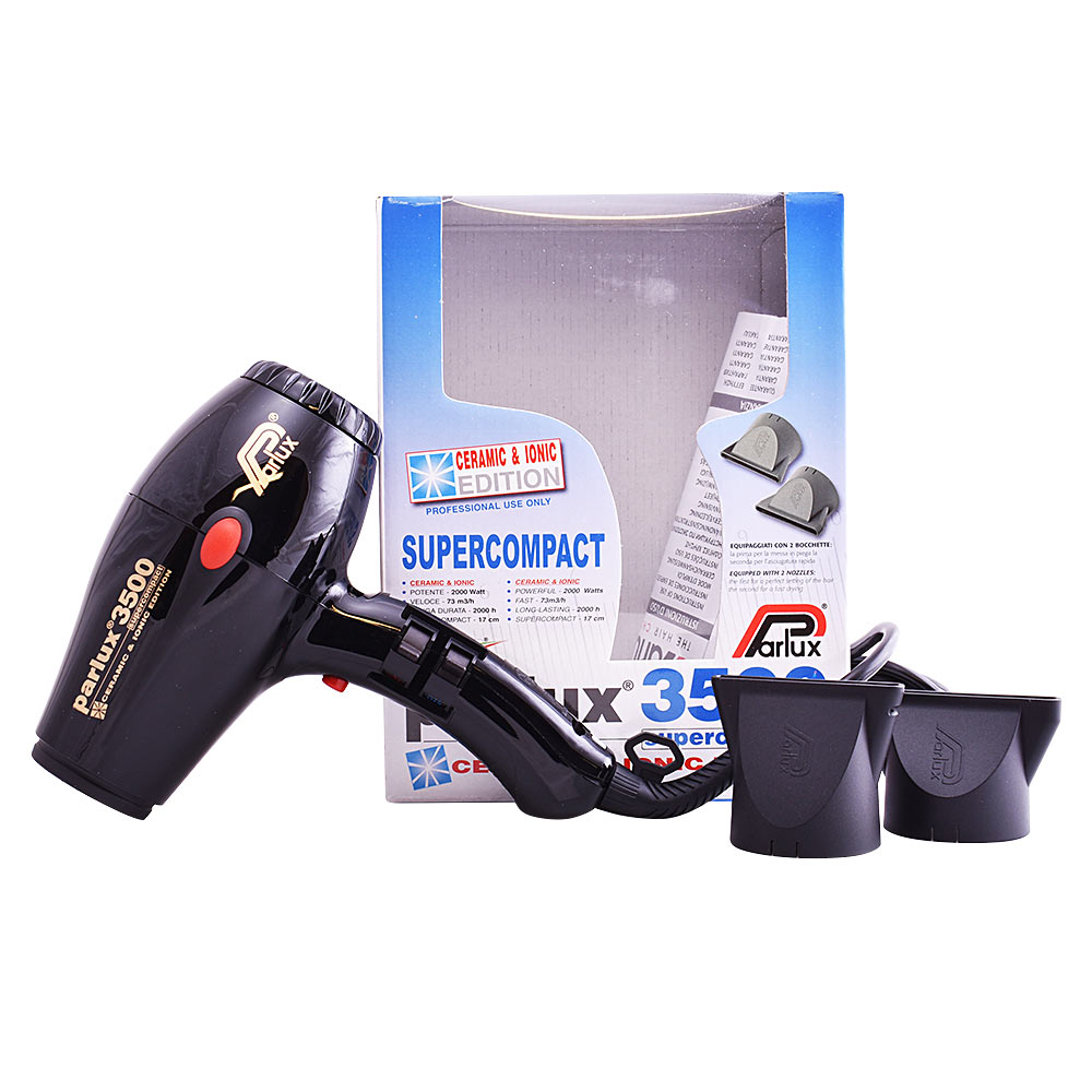 Parlux 3500 Supercompact Hairdryer #Black 1 U