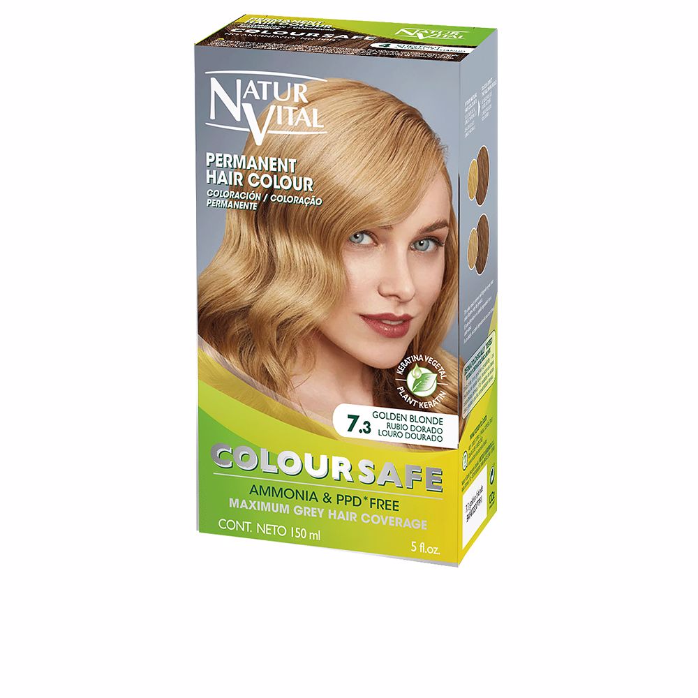 Natur Vital Coloursafe Permanent Hair Color #7.3 - Golden Blonde