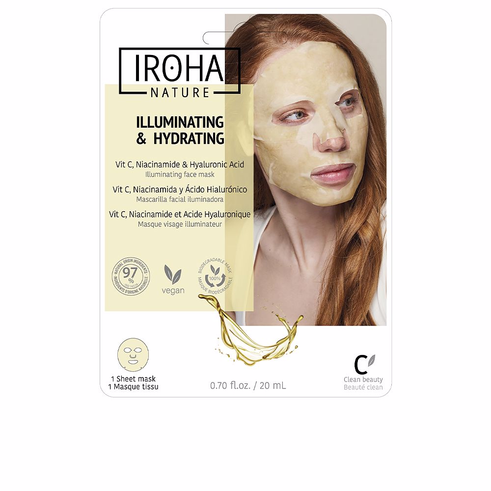 Iroha Tissue Mask Brightening Vitamin C + Ha 1 U