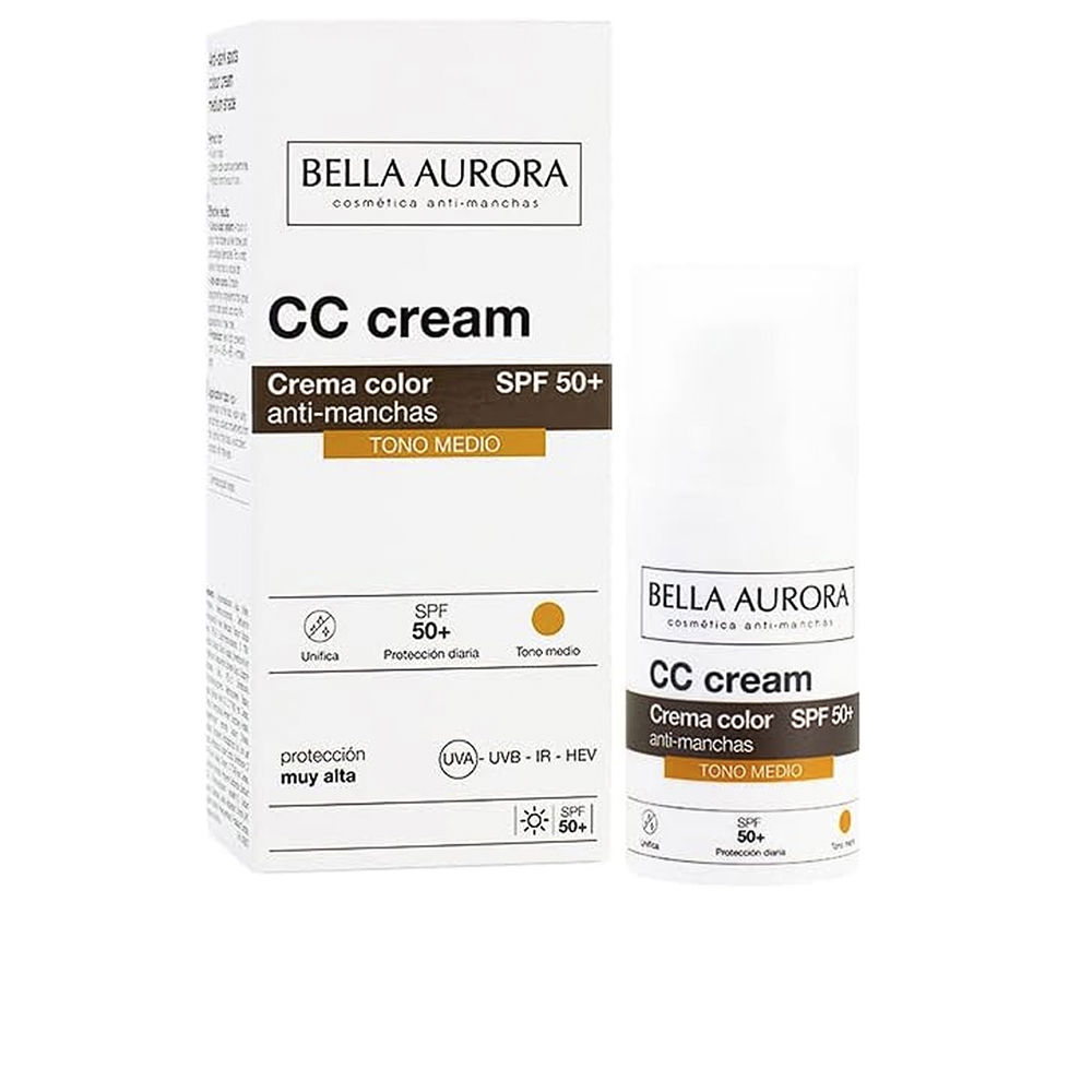 Bella Aurora Cc Cream Anti-Manchas Spf50+ #Tono Medio
