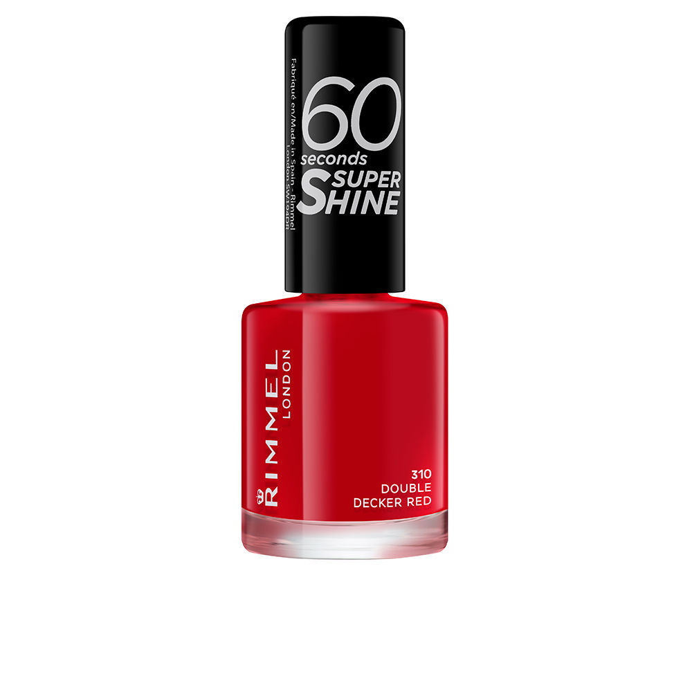 Rimmel London 60 Seconds Super Shine Nail Polish #310-Double Decker Red 8 Ml